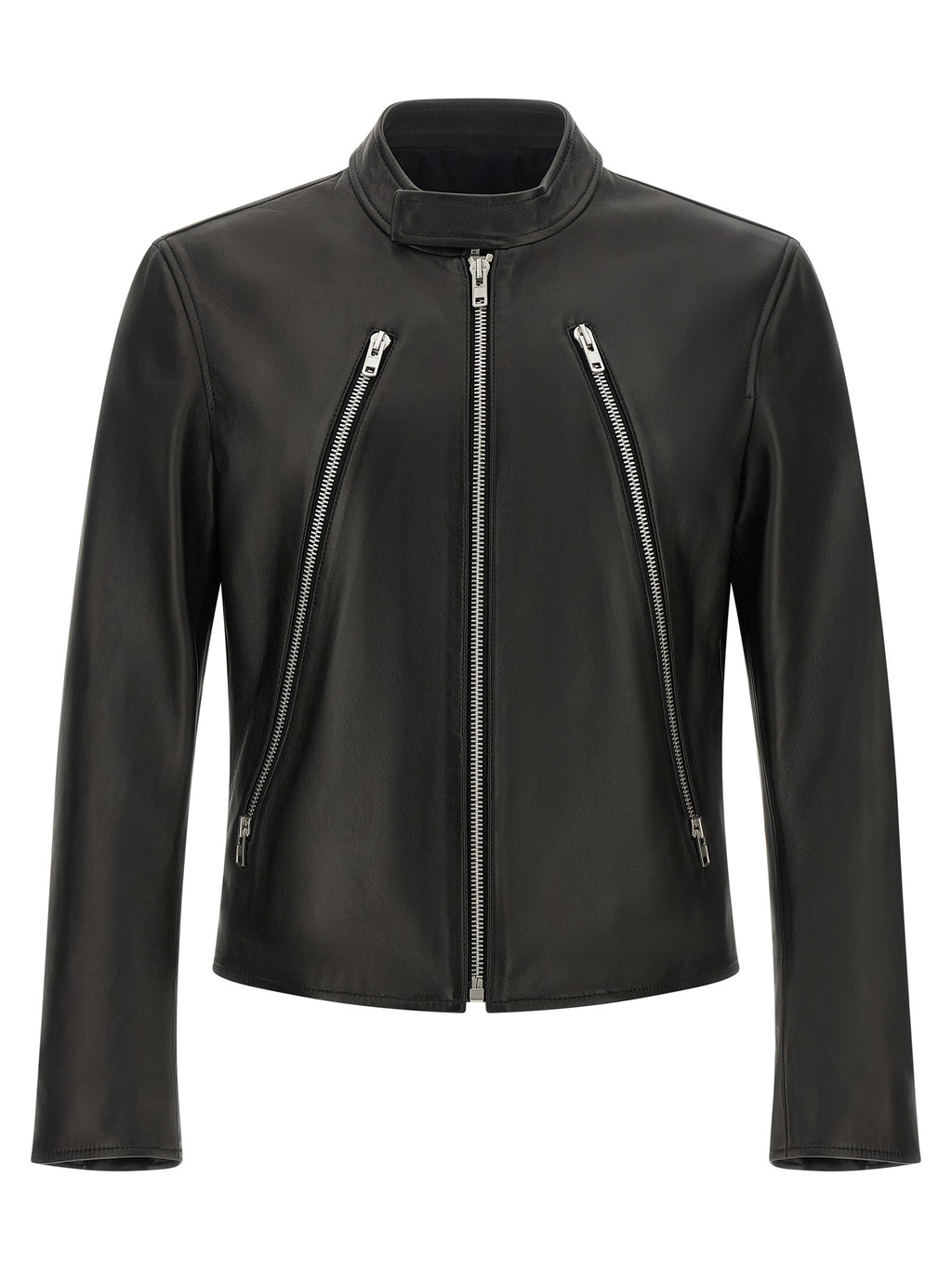 Black Lamb Leather Leather Jacket