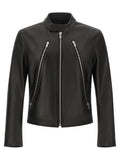 Black Lamb Leather Leather Jacket