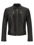 Black Lamb Leather Leather Jacket