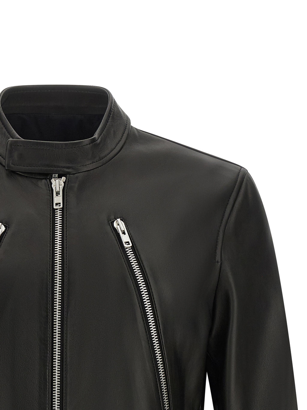 Black Lamb Leather Leather Jacket