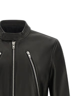 Black Lamb Leather Leather Jacket