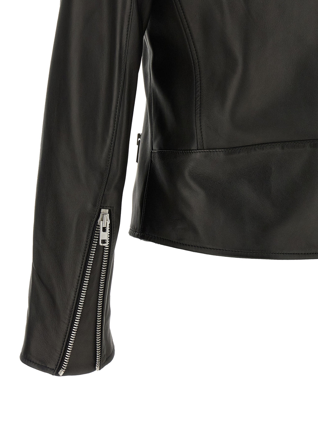Black Lamb Leather Leather Jacket