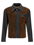 Multicolor Calfskin Leather Jacket