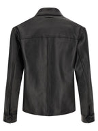 Multicolor Calfskin Leather Jacket