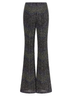 Multicolor Polyamide Flared Pants
