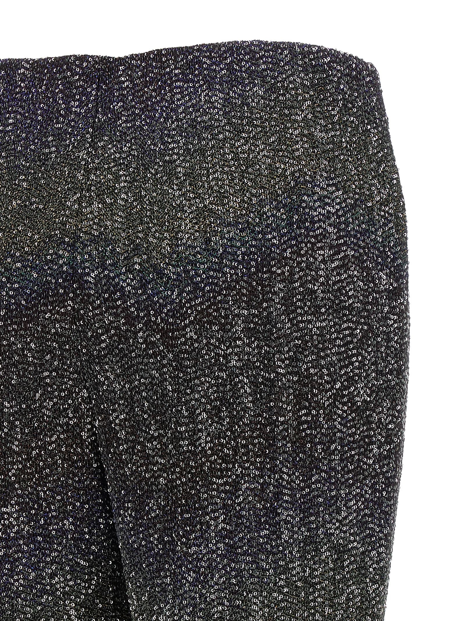 Multicolor Polyamide Flared Pants