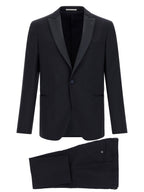 Black Wool Two-Piece Suit
