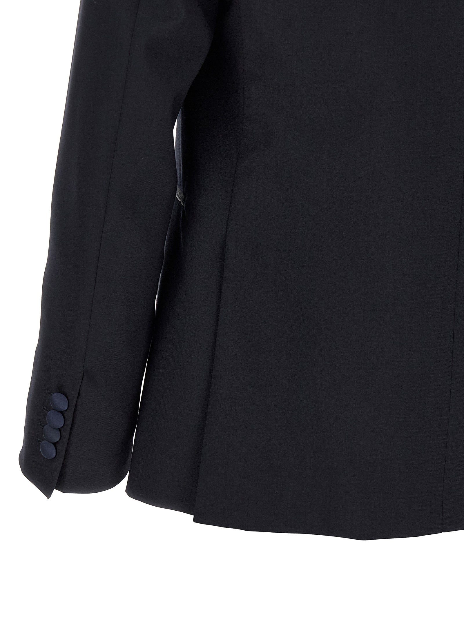 Black Wool Two-Piece Suit
