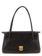 Brown Calfskin Shoulder Bag
