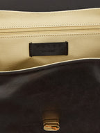 Brown Calfskin Shoulder Bag