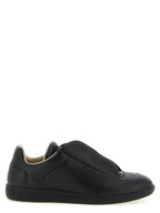 Black Calfskin Low Top Sneakers