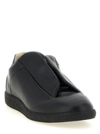 Black Calfskin Low Top Sneakers