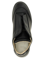 Black Calfskin Low Top Sneakers