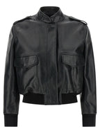 Black Lamb Leather Leather Jacket