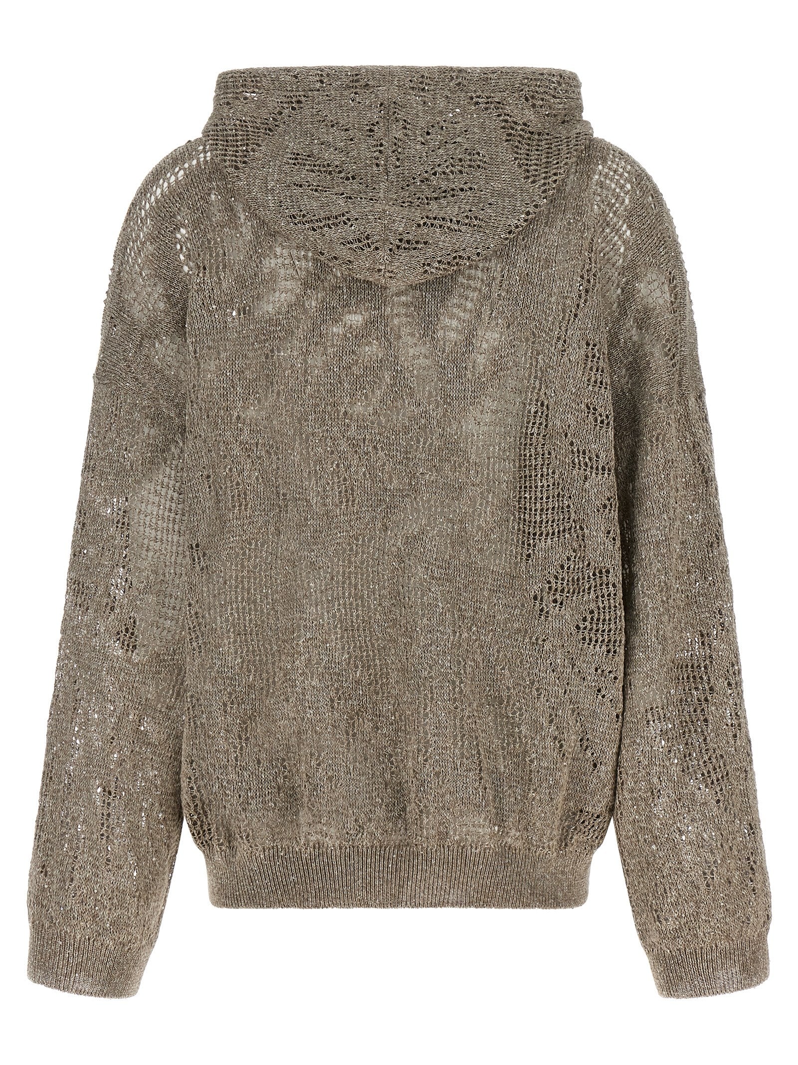 Brown Linen Cardigan