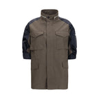 Bicolor Cotton Shell Jacket