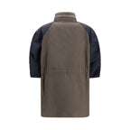 Bicolor Cotton Shell Jacket