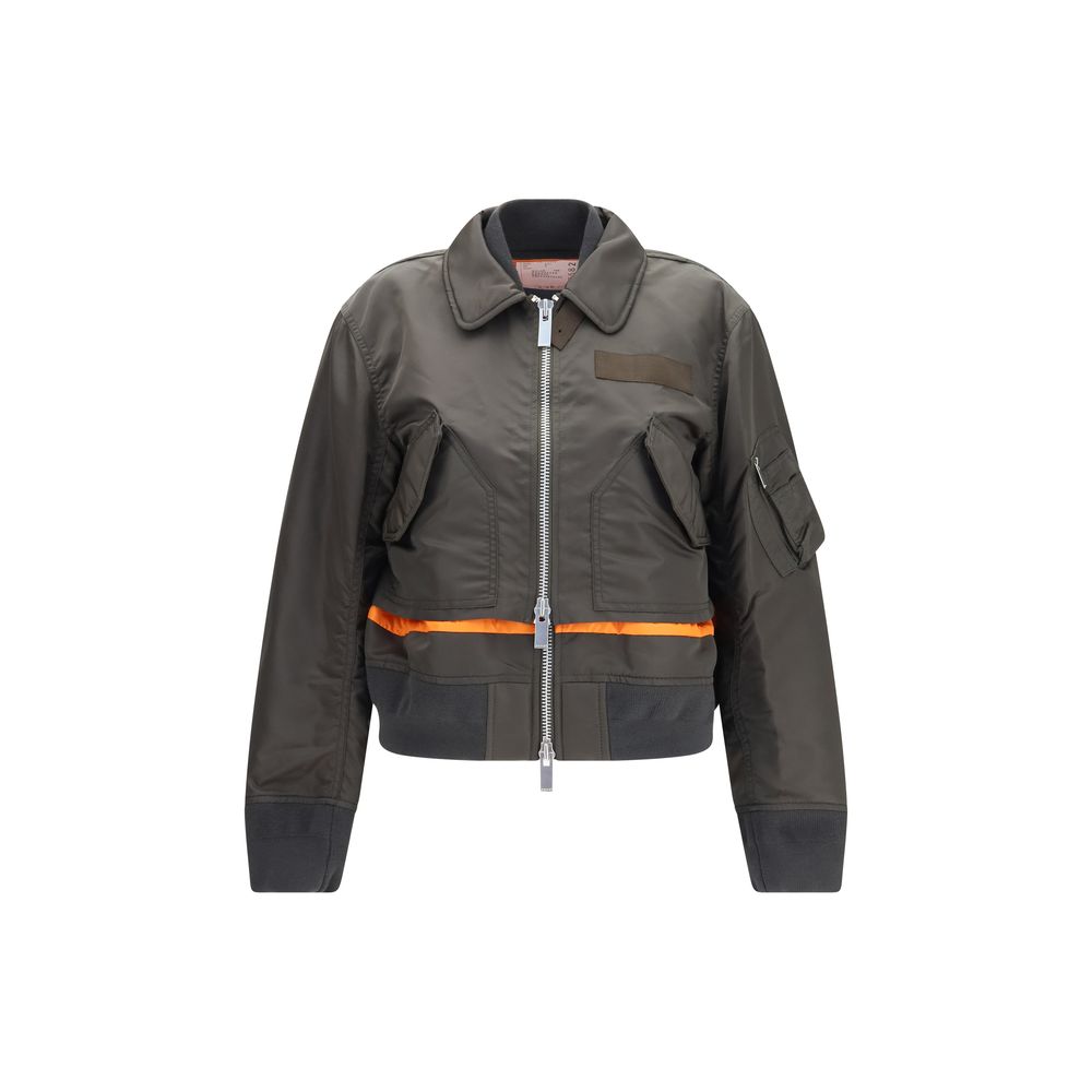 Bicolor Nylon Bomber
