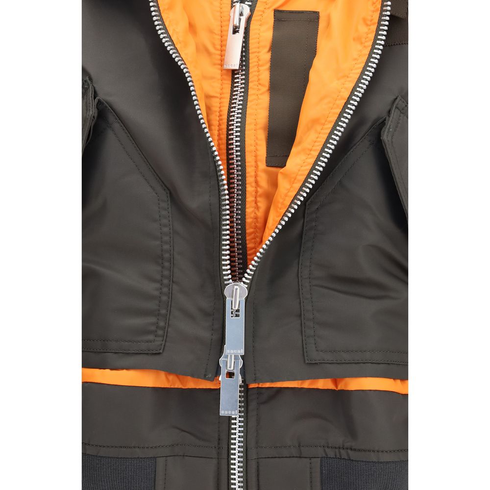 Bicolor Nylon Bomber