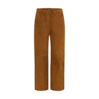 Brown Lambskin Pants