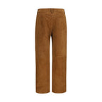 Brown Lambskin Pants