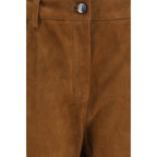 Brown Lambskin Pants