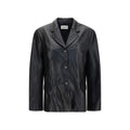 Black Lambskin Blazer