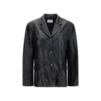 Black Lambskin Blazer