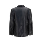 Black Lambskin Blazer