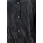 Black Lambskin Blazer
