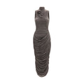 Gray Copper Cocktail Dress