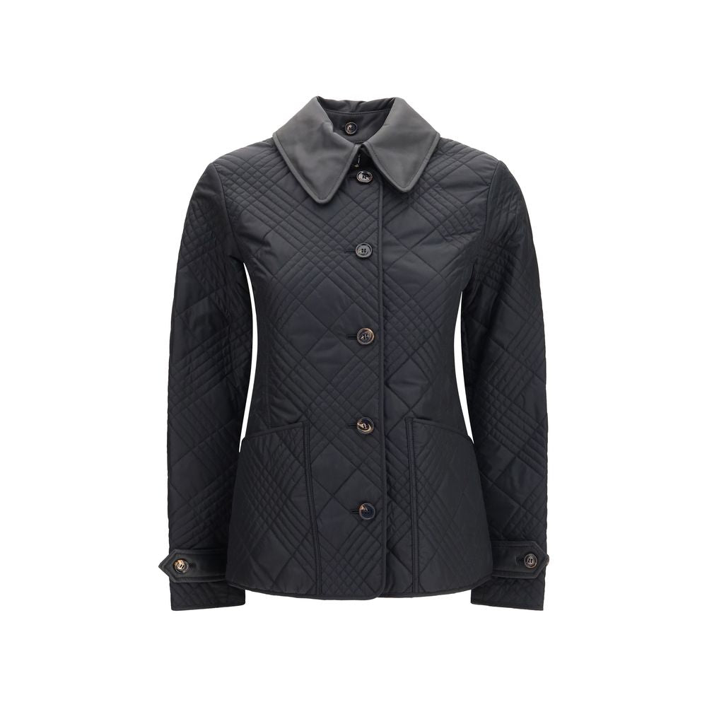 Black Polyamide Full-Length Jacket