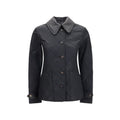 Black Polyamide Full-Length Jacket