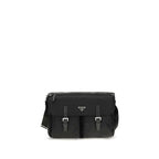 Black Polyamide Shoulder Bag