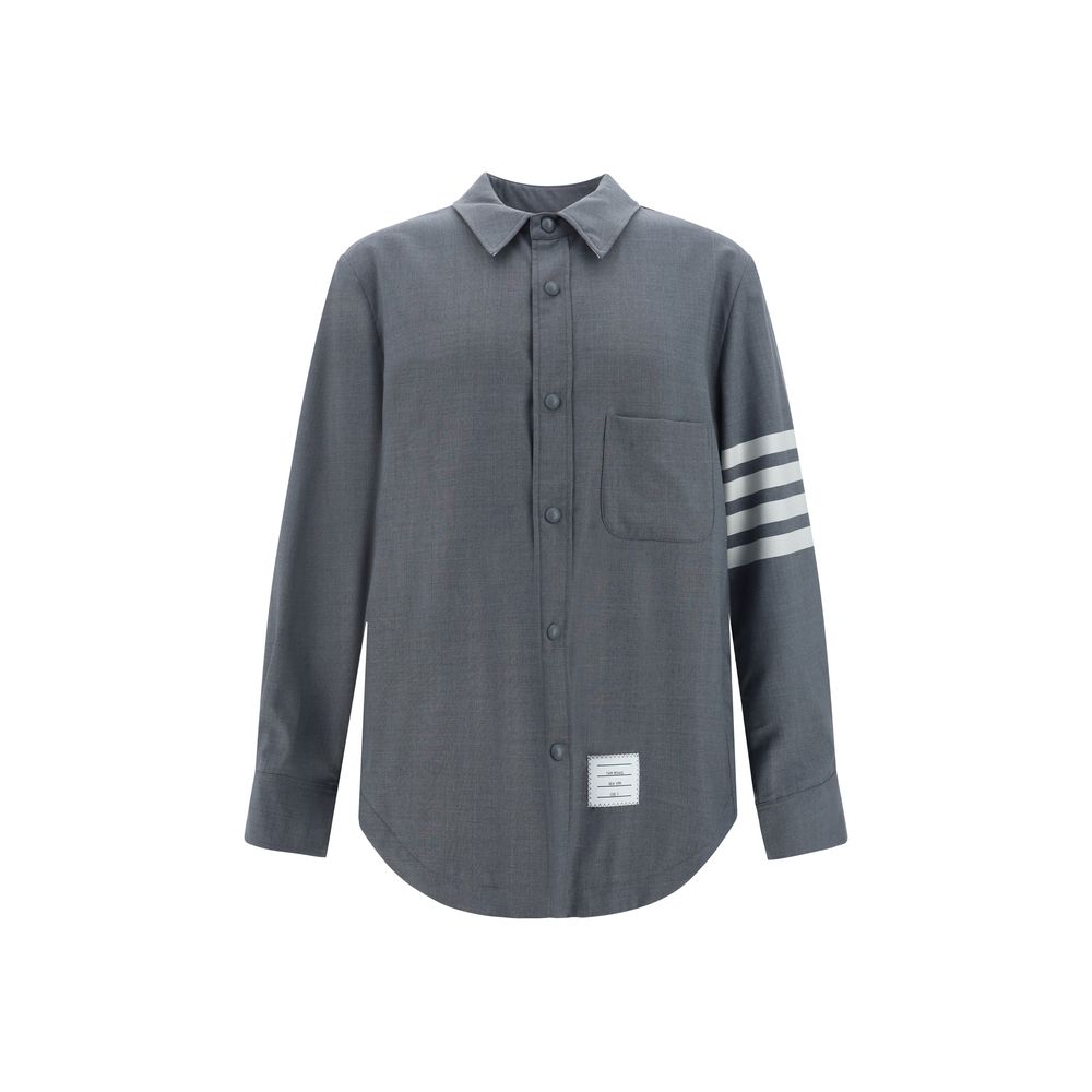 Gray Wool Oves Aries Dress Shirt
