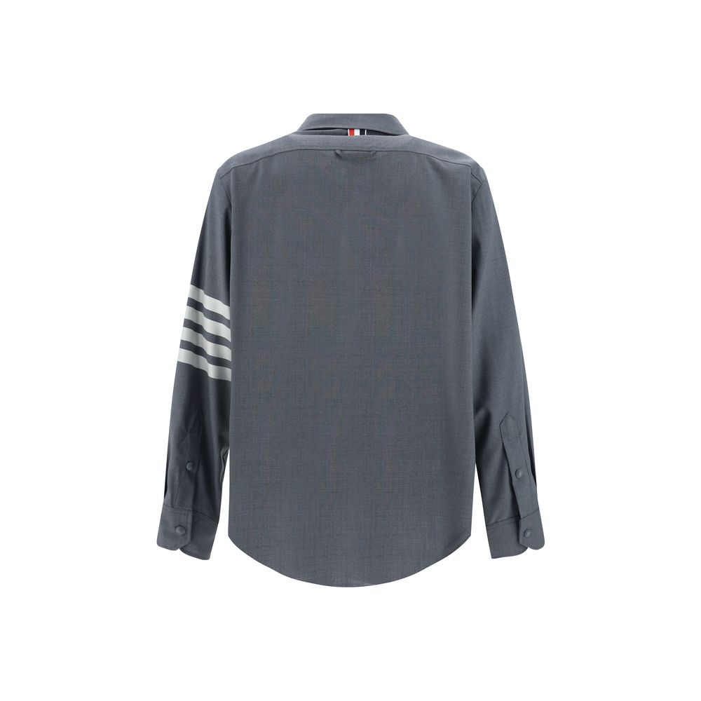 Gray Wool Oves Aries Dress Shirt