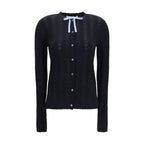 Black Wool Oves Aries Cardigan