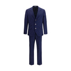 Blue Wool Oves Aries Two-Piece Suit