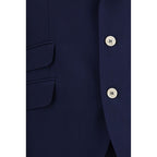 Blue Wool Oves Aries Two-Piece Suit