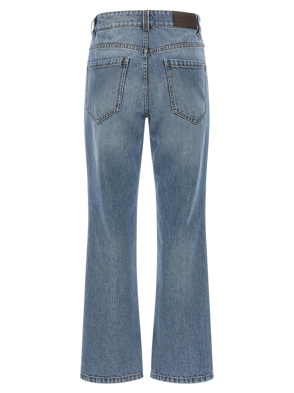 Blue Cotton Relaxed Fit Jeans