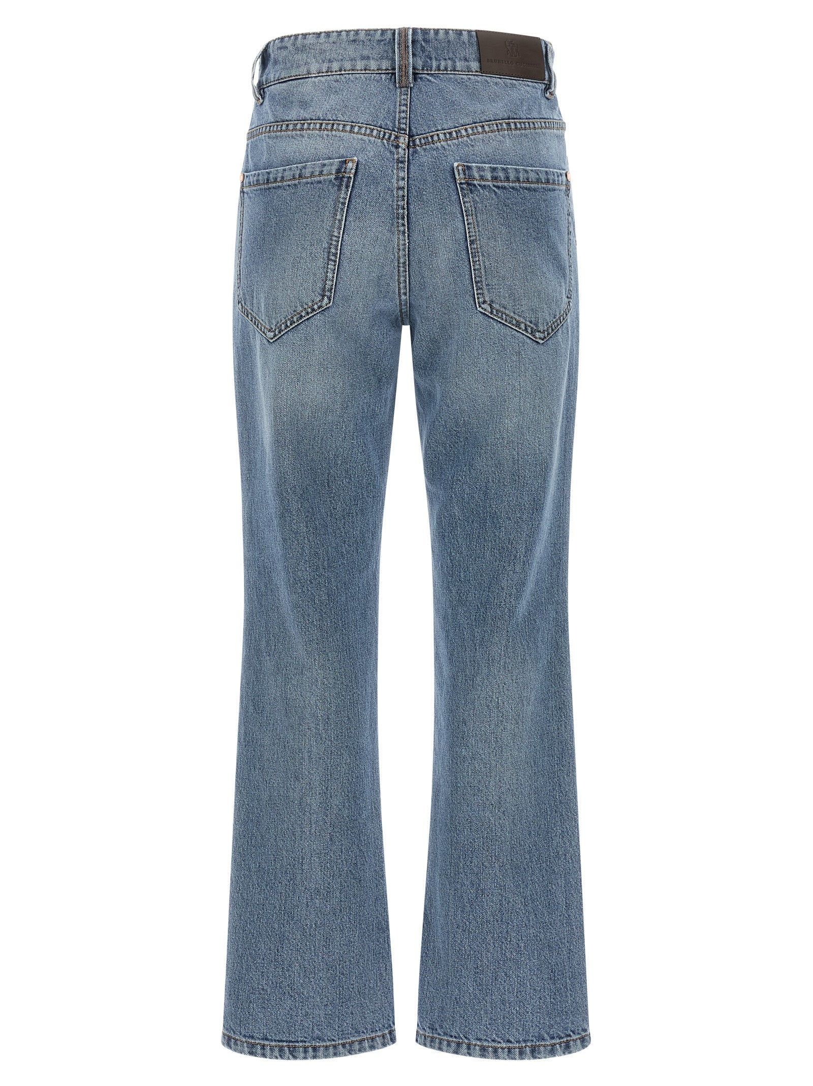 Blue Cotton Relaxed Fit Jeans