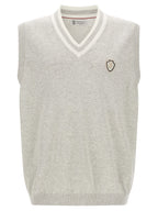 Gray Cotton Sleeveles Sweater