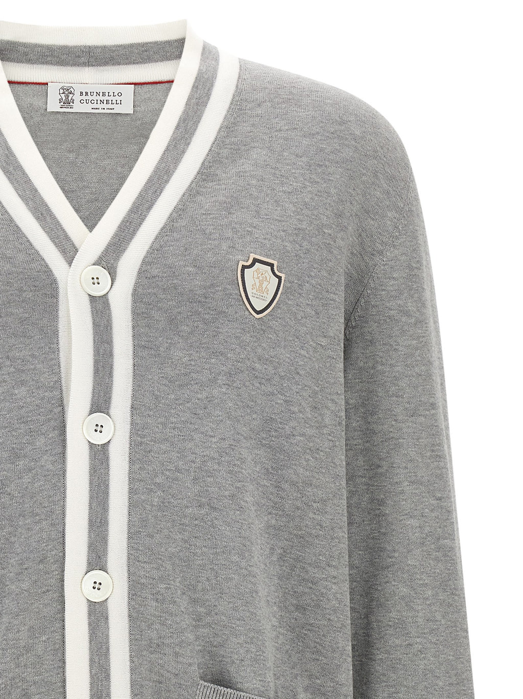 Gray Cotton Cardigan