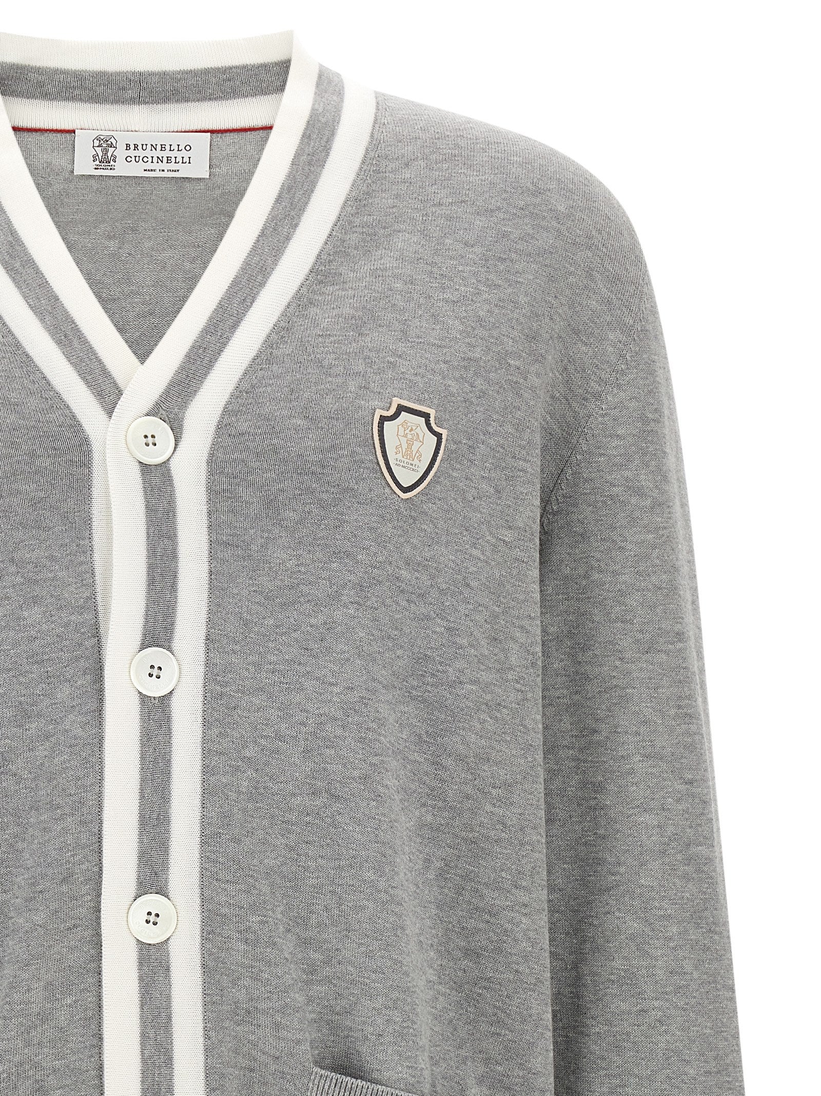 Gray Cotton Cardigan
