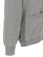 Gray Cotton Cardigan