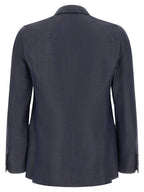Blue Viscose Blazer