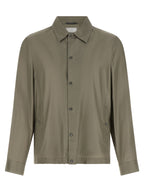 Bicolor Silk Full-Length Jacket