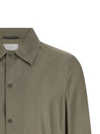 Bicolor Silk Full-Length Jacket