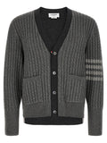 Gray Virgin Wool Cardigan