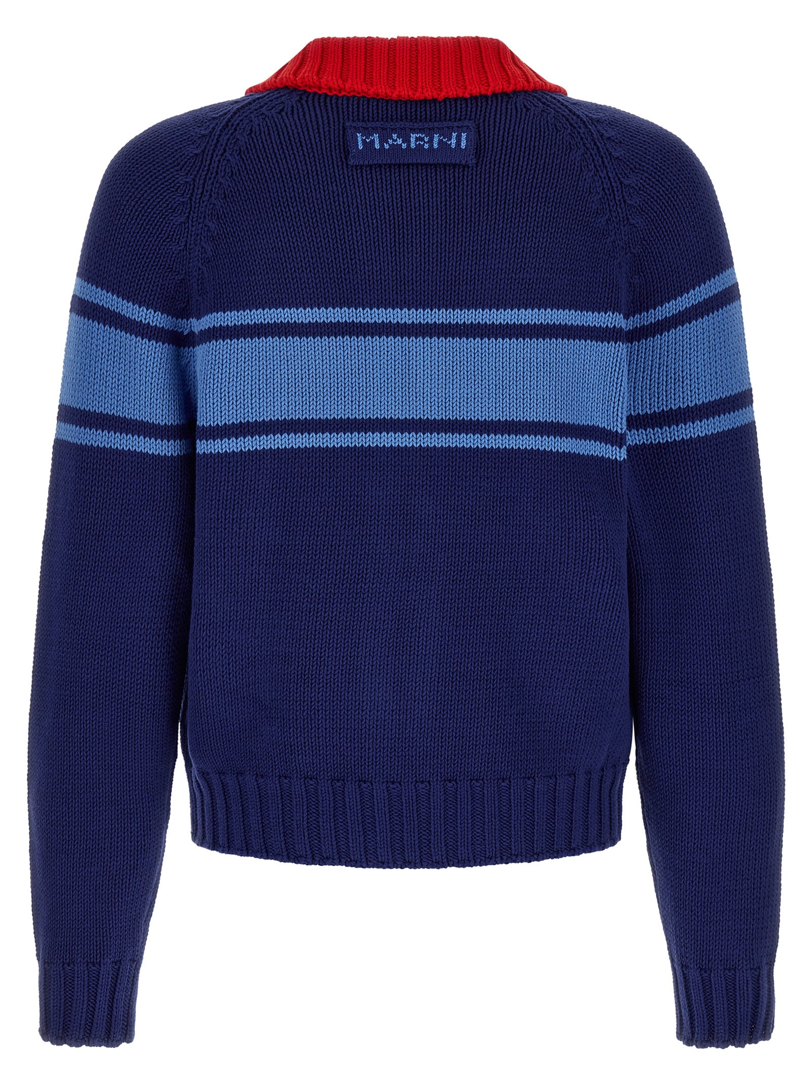 Blue Cotton Cardigan